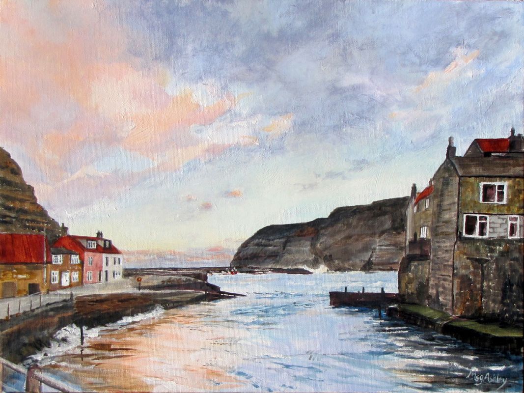 evening Skies at Staithes